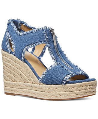 michael kors women's berkley mid espadrille wedge sandal